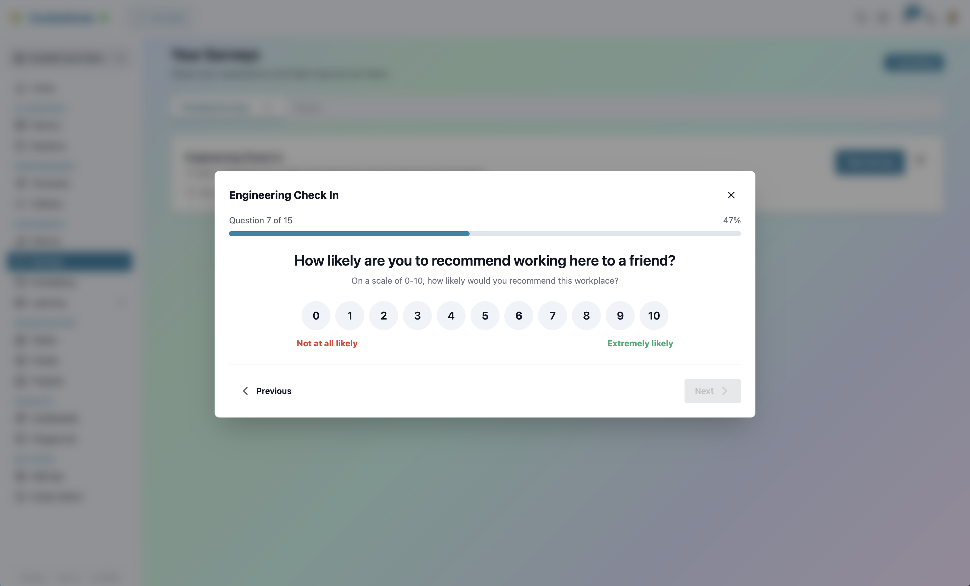 Survey Question Customization
